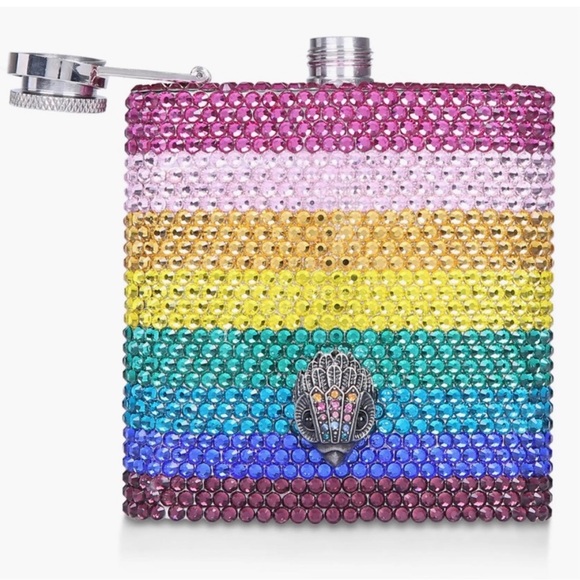 Kurt Geiger London Crystal rainbow Flask SOLD OUT EVERYWHERE NWT - Picture 1 of 10